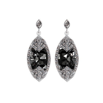 Classic Black Diamond Earrings